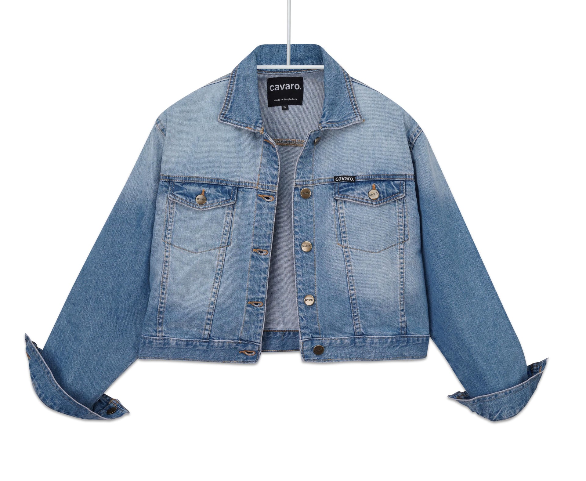 Cavaro Women’s Regular Fit Denim Jacket – Indo Light Wash